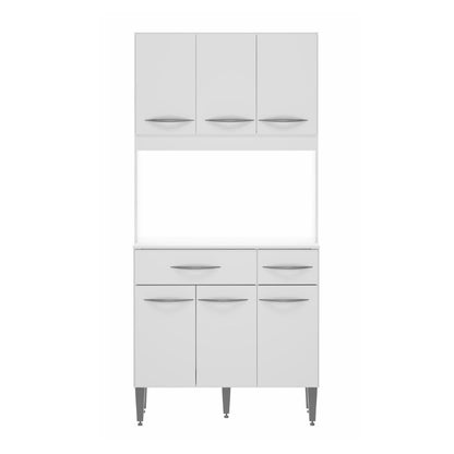 Mueble de Cocina Organizador de Cocina 6 Puertas Hoga Blanco