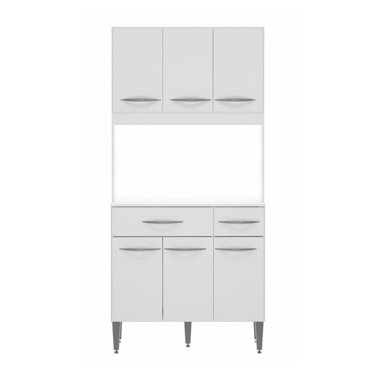 Mueble de Cocina Organizador de Cocina 6 Puertas Hoga Blanco