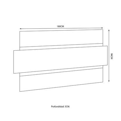 Panel Rack Tv 70" Malta Gris