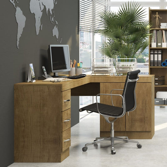 Escritorio Tek Esquinero Terracota