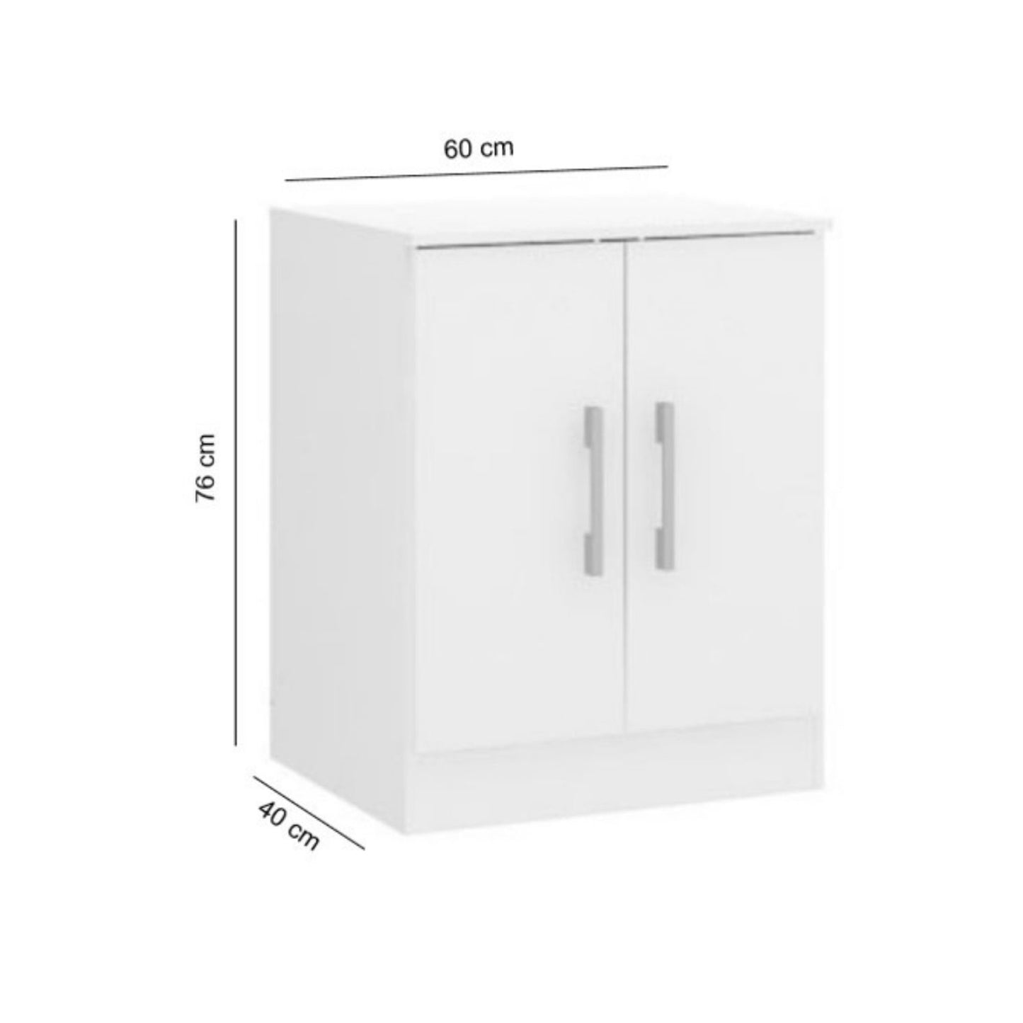 Estante 2 Puertas Ibiza Marrón Claro