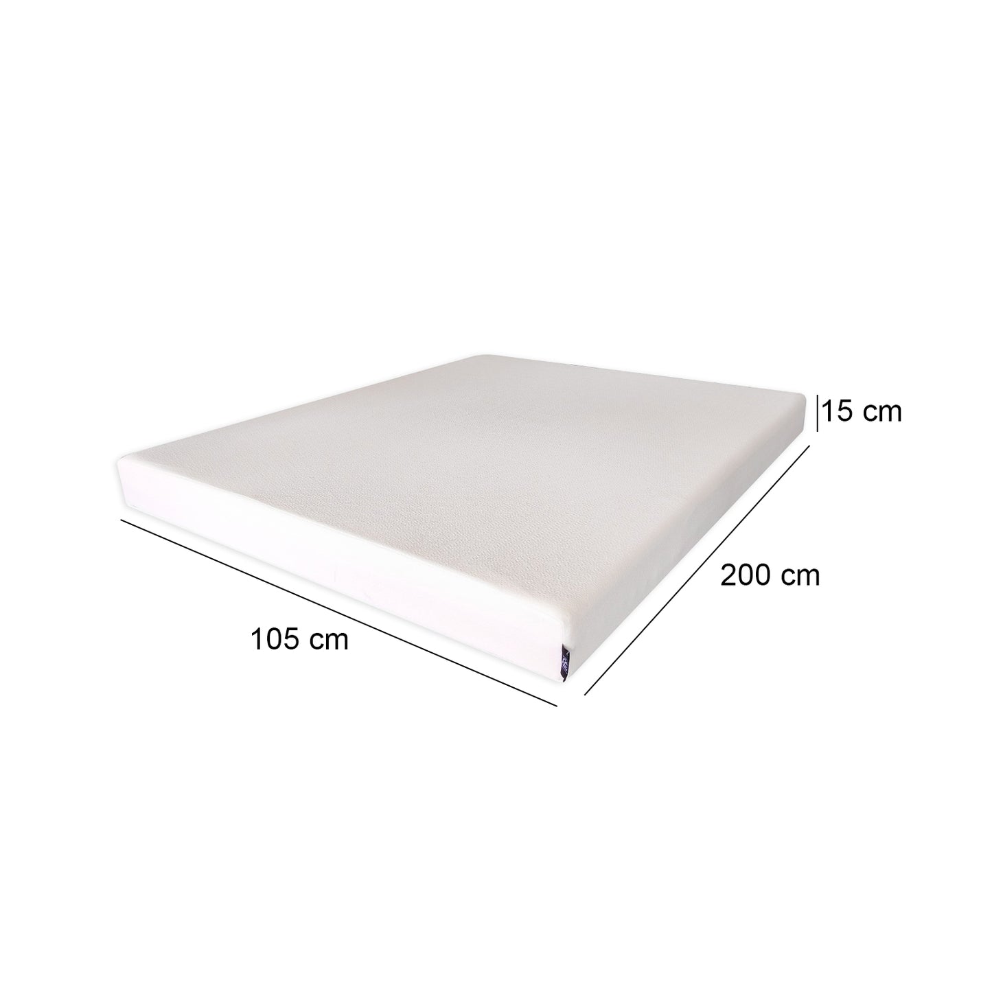 Colchón Roller Box Espuma Memory Foam 1,5 Plazas 105x200x15 cm