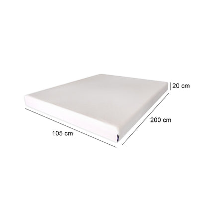 Colchón Roller Box Espuma Memory Foam 1,5 Plazas Long 105x200x20 cm