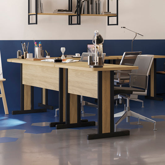 Escritorio 100x60 Versatil Castaño