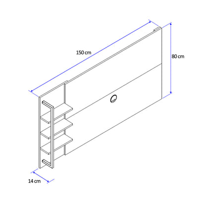 Panel Rack Tv 50" Habitat Legno