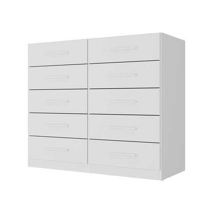 Cómoda 10 Cajones Hoga SP Torres Blanco
