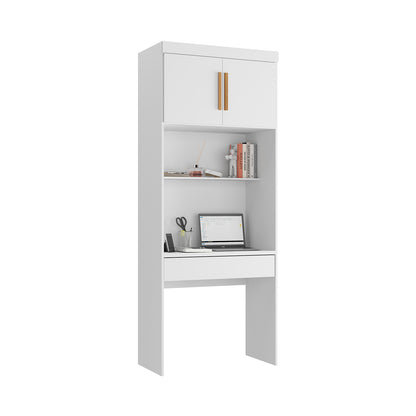 Escritorio con Estante 2 Puertas 1 Cajón Hoga SP Smart Blanco