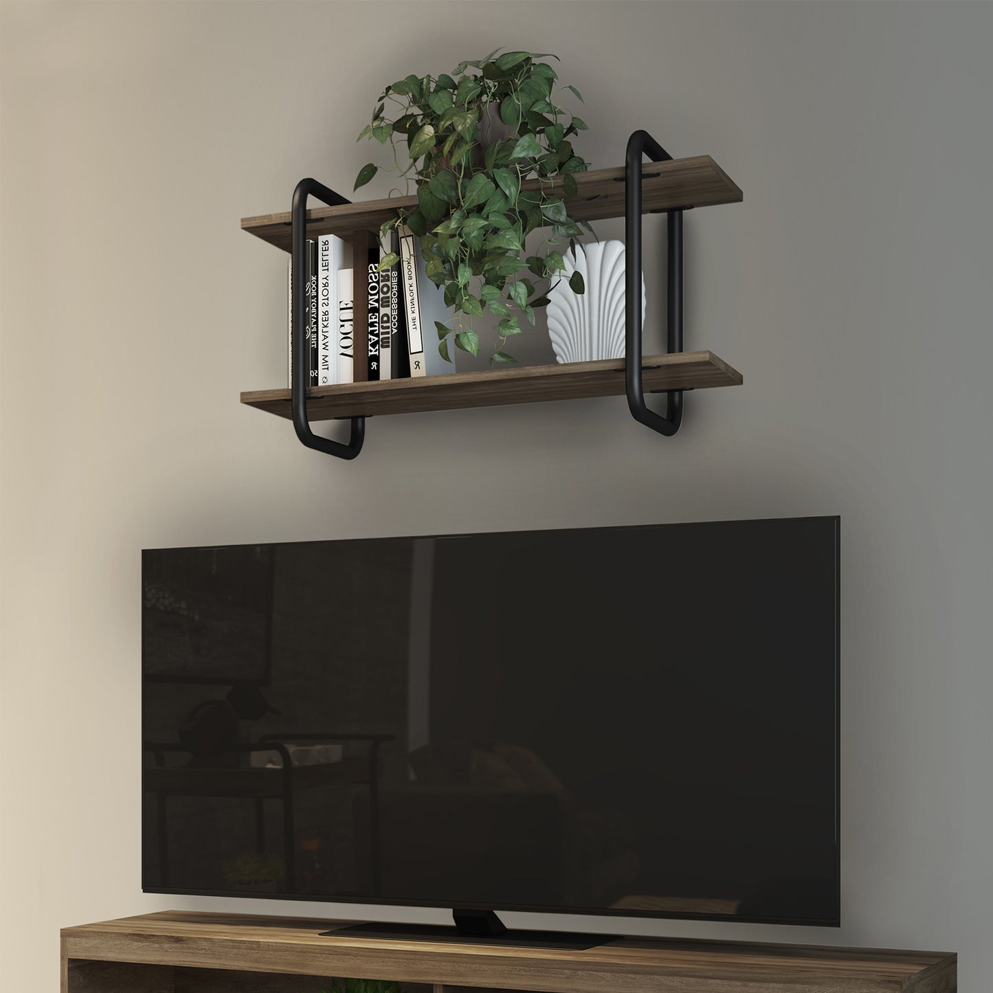 Repisa Connect Legno Negro Mate