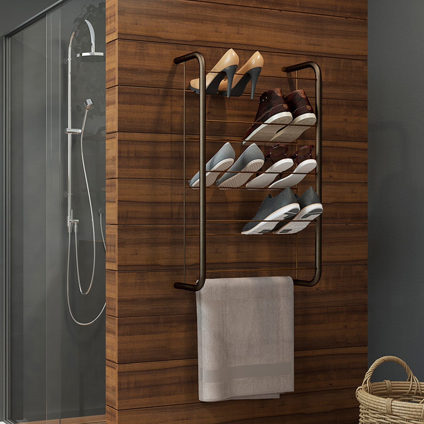 Estante Aéreo Connect Oro Envejecido