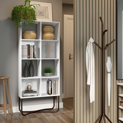 Estante 4 Niveles Connect Blanco Oro Envejecido