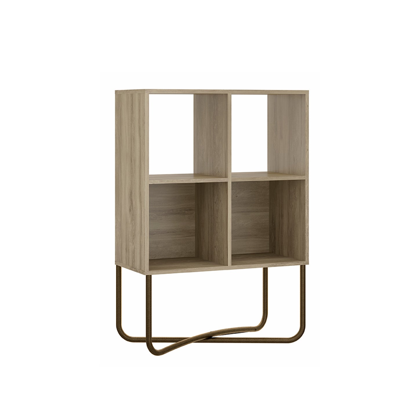 Estante 2 Niveles Connect Noce Oro Envejecido