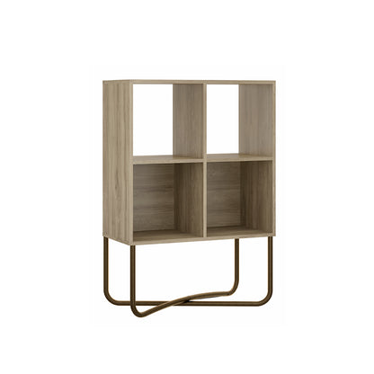 Estante 2 Niveles Connect Noce Oro Envejecido