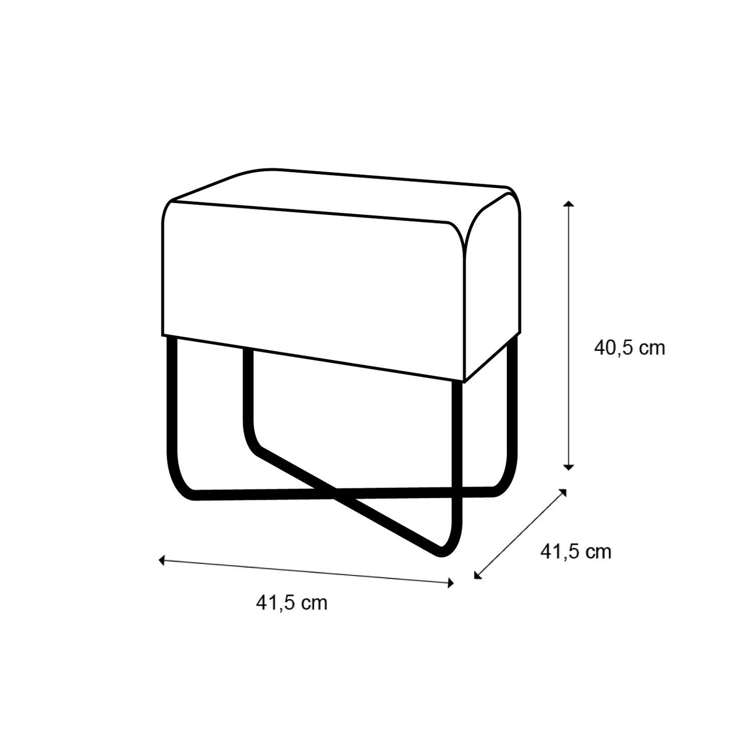 Pouf Connect Mocca Oro Envejecido