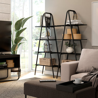 Estante 4 Repisas Connect Negro Mate