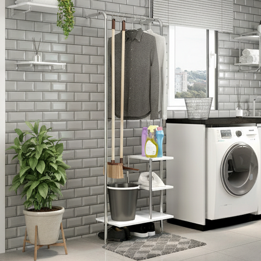 Estante Multiuso Connect Blanco Cromado