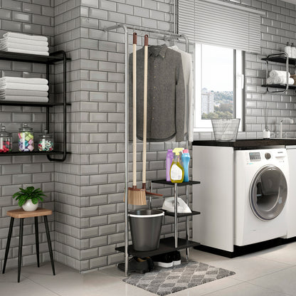 Estante Multiuso Connect Negro Cromado