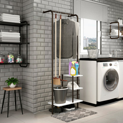 Estante Multiuso Connect Blanco Oro Envejecido