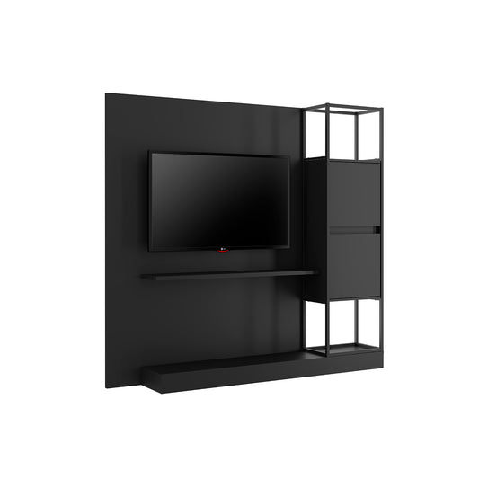 Centro de Entretenimiento Rack Tv 60" Home Design Negro Mate