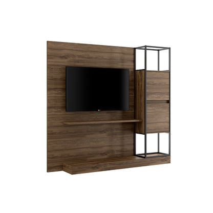 Centro de Entretenimiento Rack Tv 60" Home Design Legno Negro Mate