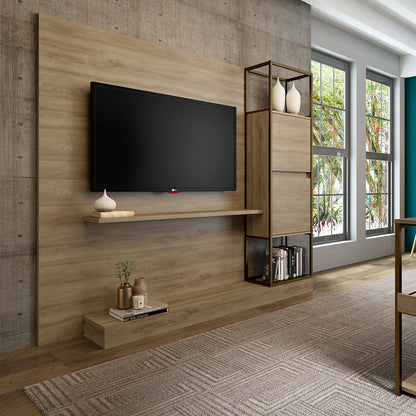 Centro de Entretenimiento Rack Tv 60" Home Design Noce Oro Envejecido