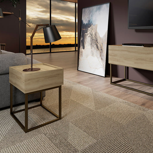 Velador Home Design Noce Oro Envejecido