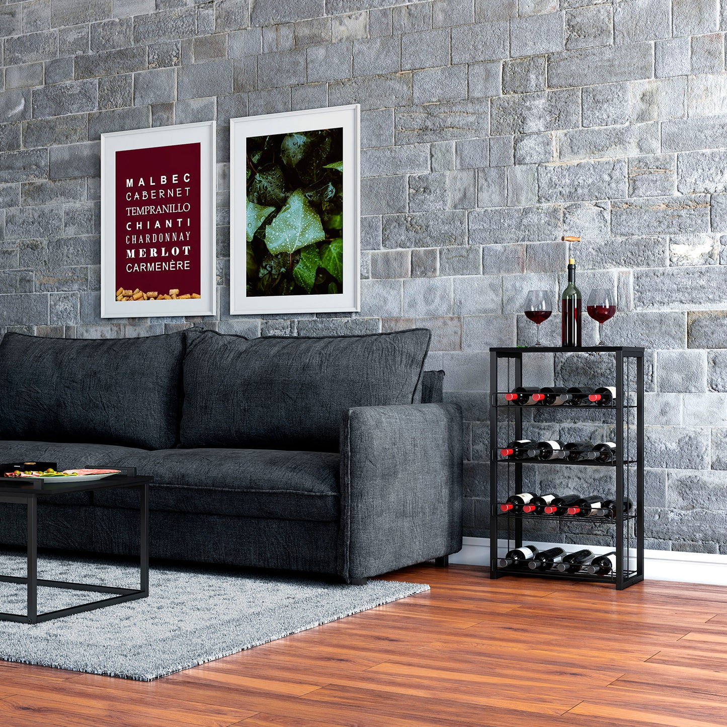 Estante Multiuso Home Design Negro Mate