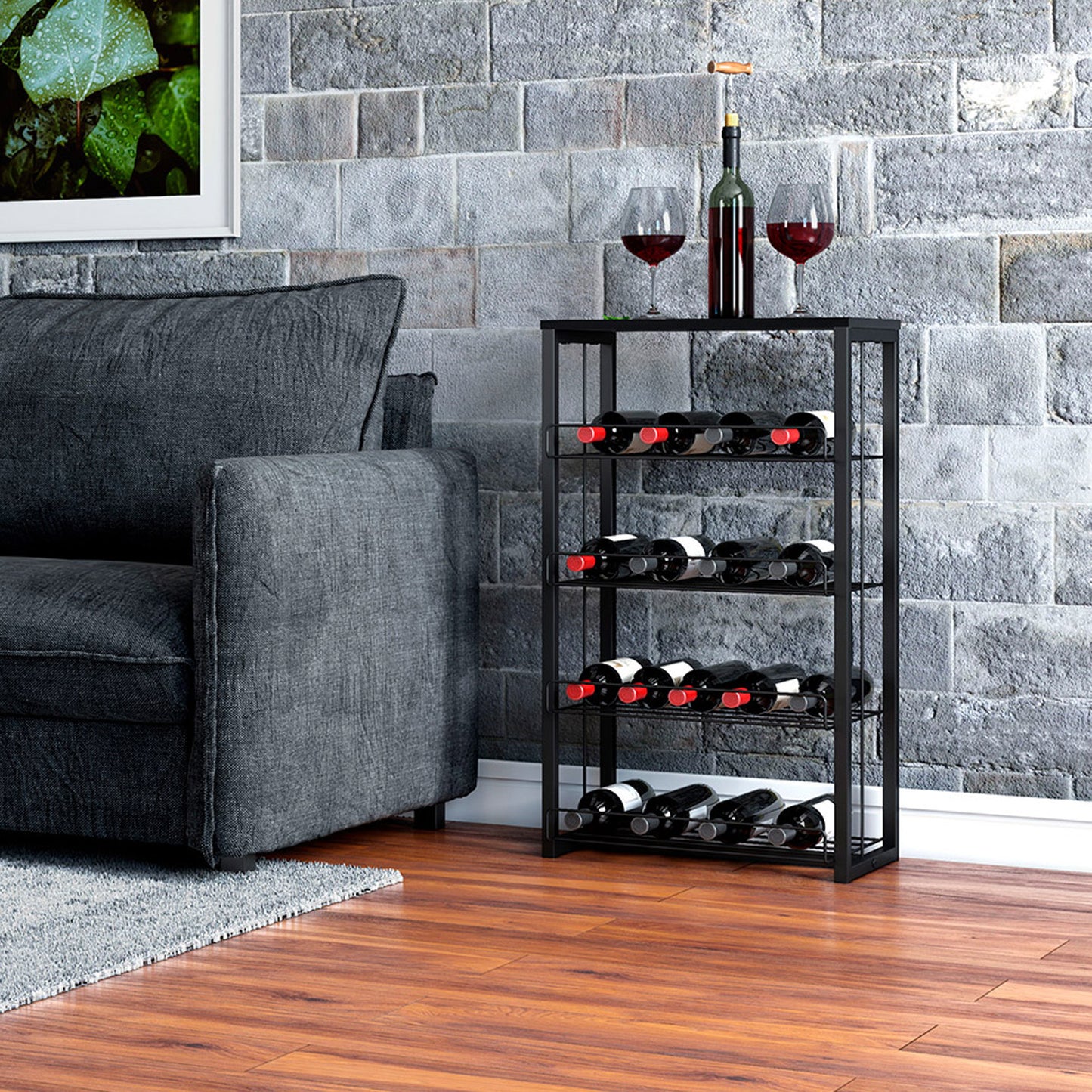 Estante Multiuso Home Design Negro Mate