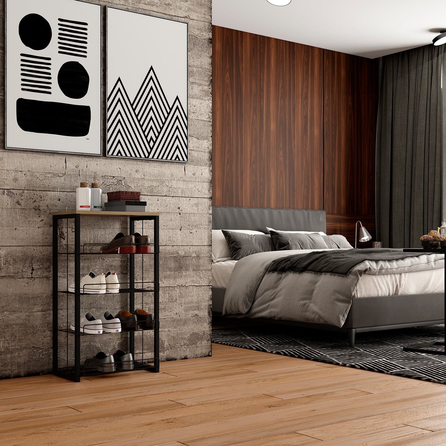 Estante Multiuso Home Design Noce Negro