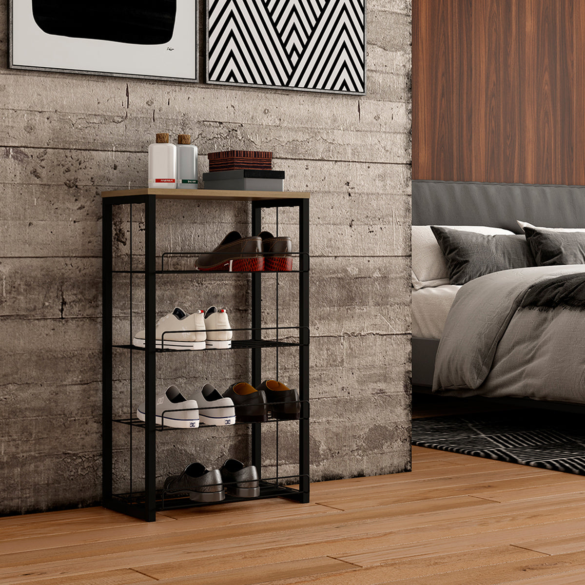 Estante Multiuso Home Design Noce Negro