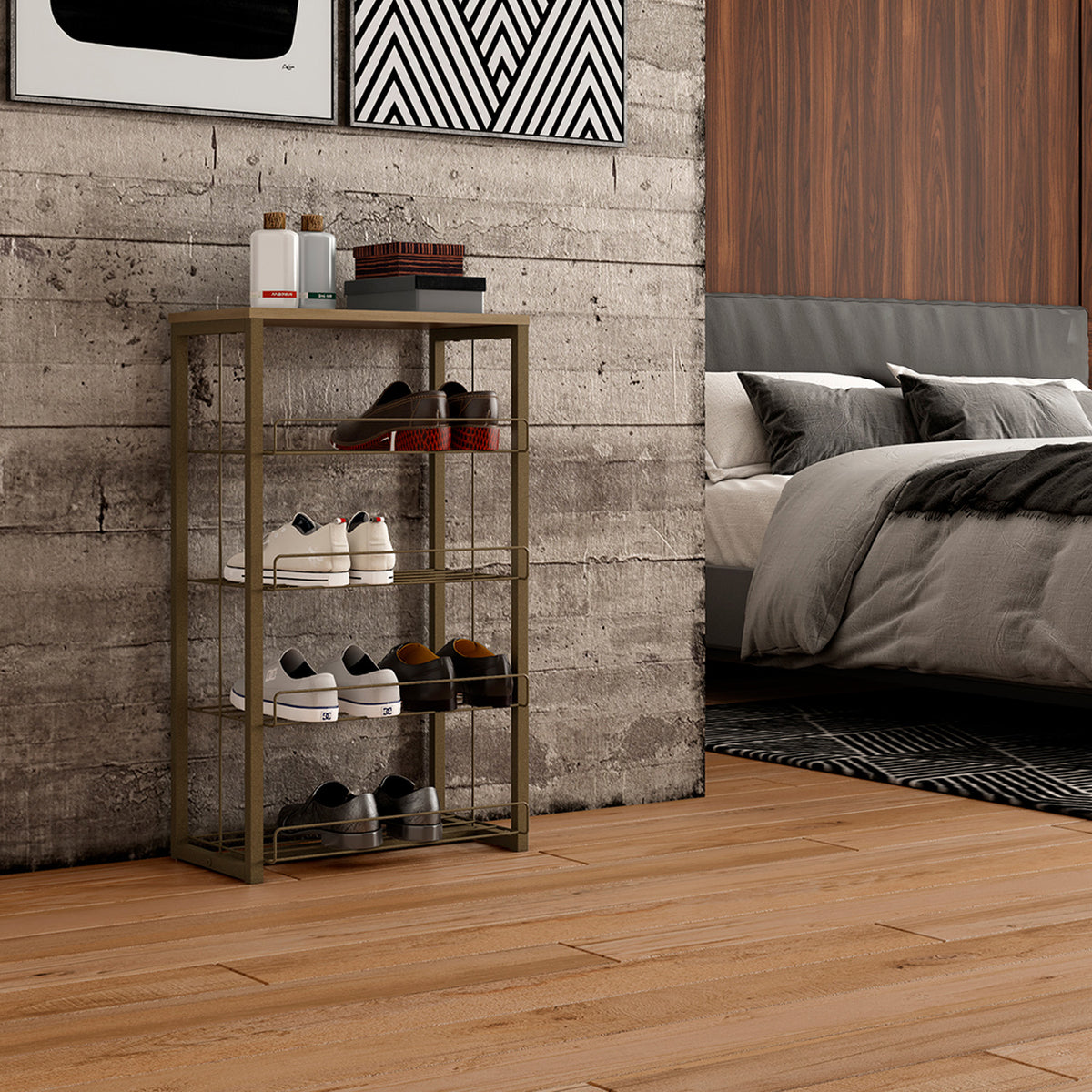 Estante Multiuso Home Design Noce Oro Envejecido