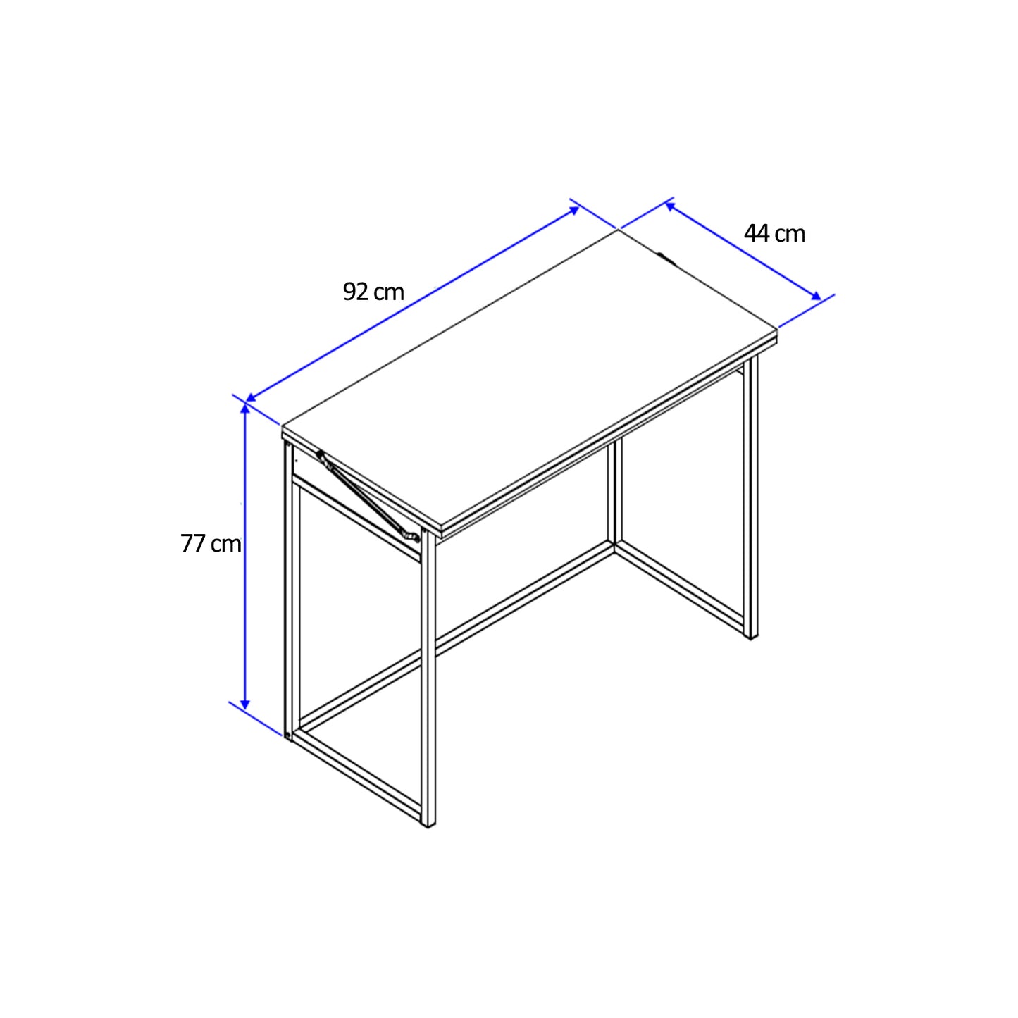 Mesa Extensible + 2 Taburetes Home Design Negro Mate