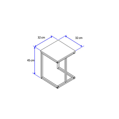 Mesa Extensible + 2 Taburetes Home Design Blanco Cromado