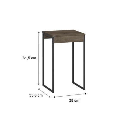 Mesa Lateral Joy Legno Negro Mate