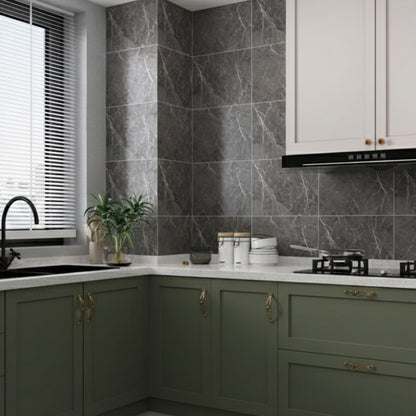 Vinilico Spc Travertino Piso y Muro 30 X 60 cm Gris Marmol