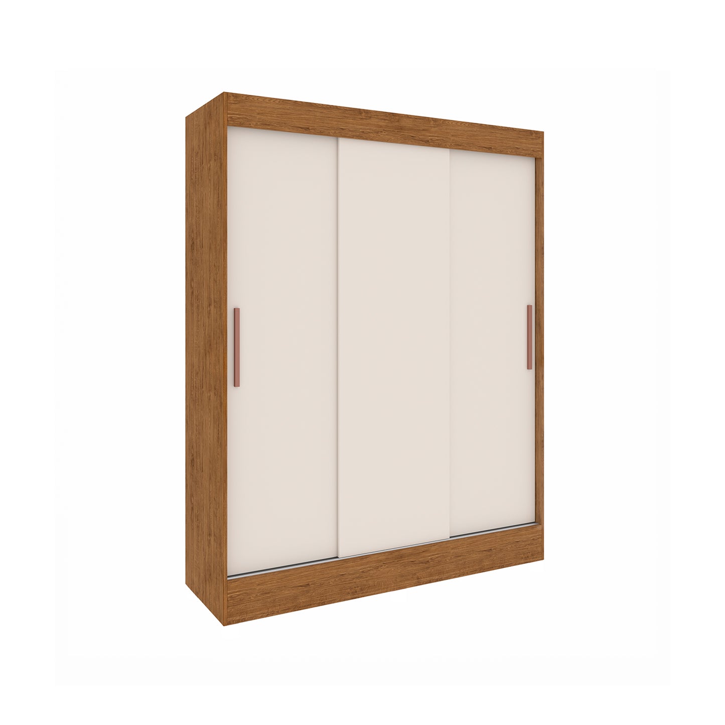 Clóset 3 Puertas Marsella Canela Blanco Invierno