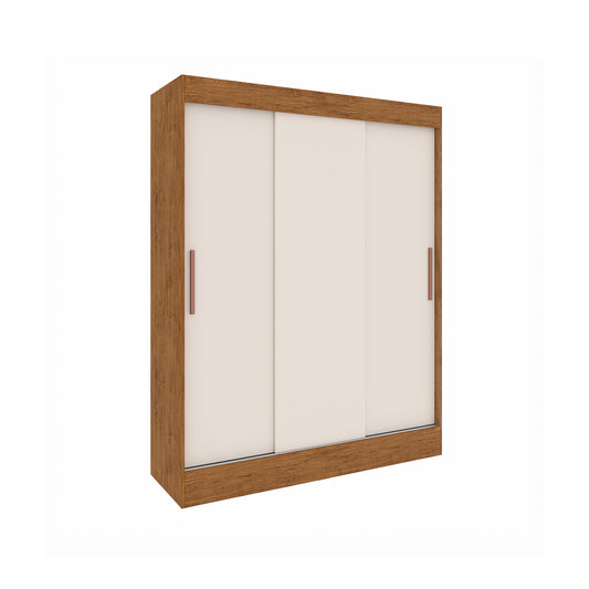 Clóset 3 Puertas Marsella Canela Blanco Invierno