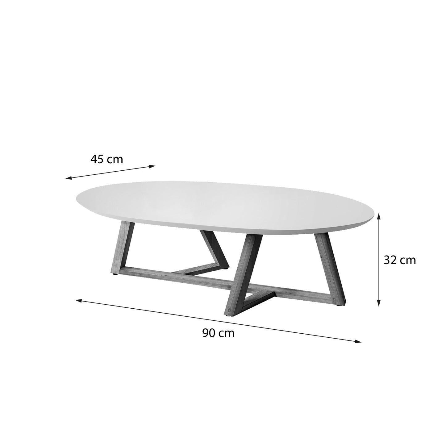 Mesa de Centro Hoga Classic Blanco Invierno Natural