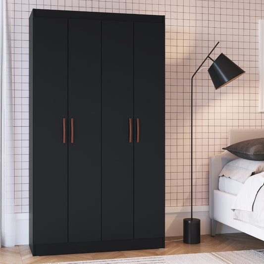 Estante Multiuso 4 Puertas Dueto Negro