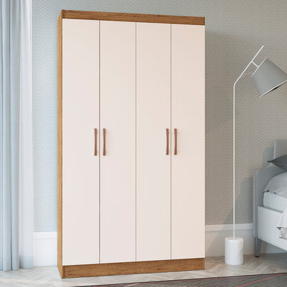 Estante Multiuso 4 Puertas Dueto Canela Blanco Invierno