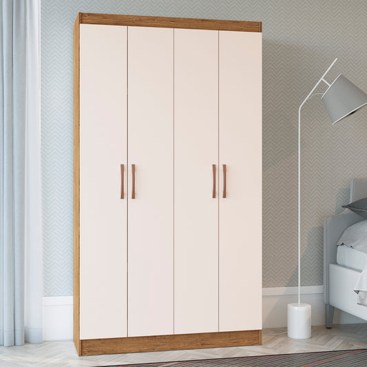 Estante Multiuso 4 Puertas Dueto Canela Blanco Invierno