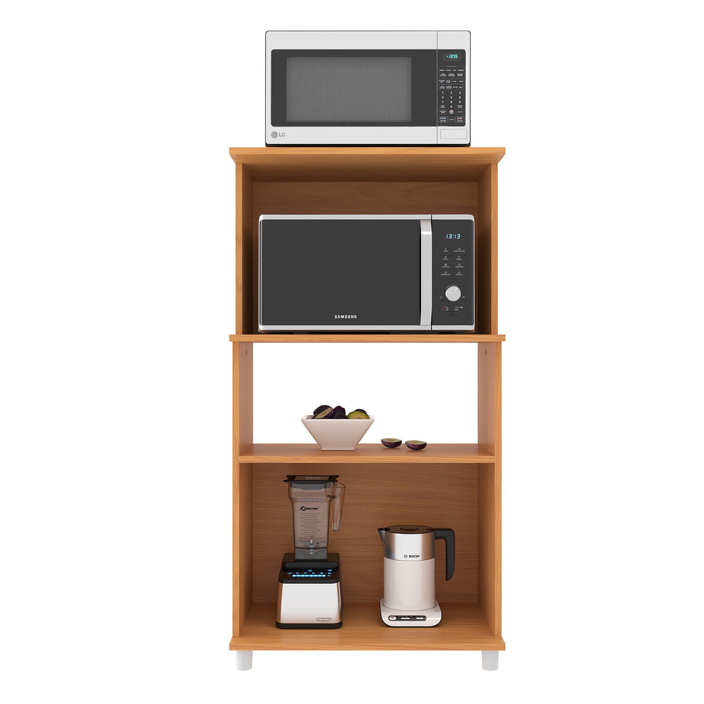 Mueble de Cocina Multiuso 2 Puertas Hoga Dallas Café Claro Grafito