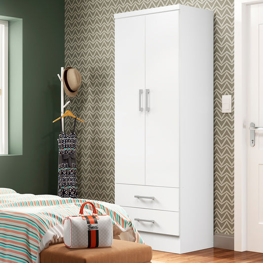 Clóset 2 Puertas 2 Cajones Classic Blanco