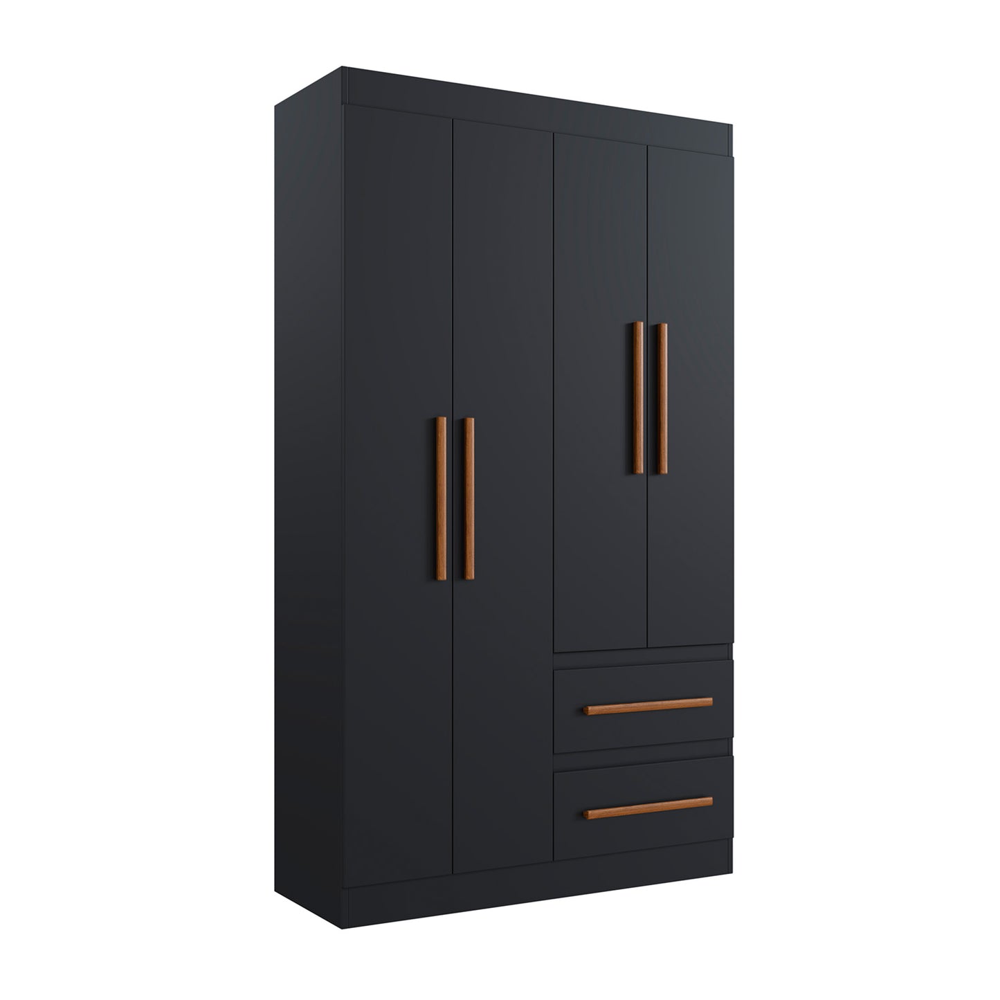 Cóset 4 puertas 2 cajones Hoga Palermo Negro