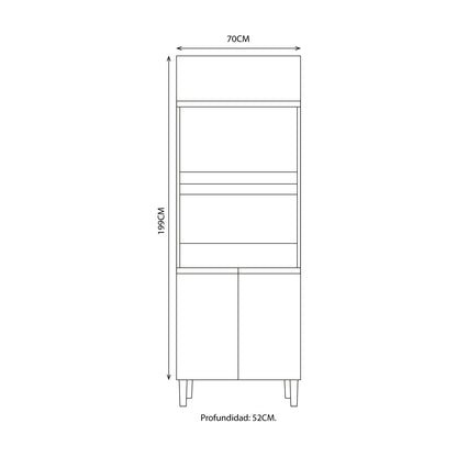 Mueble de Cocina Estante Organizador Elena Blanco