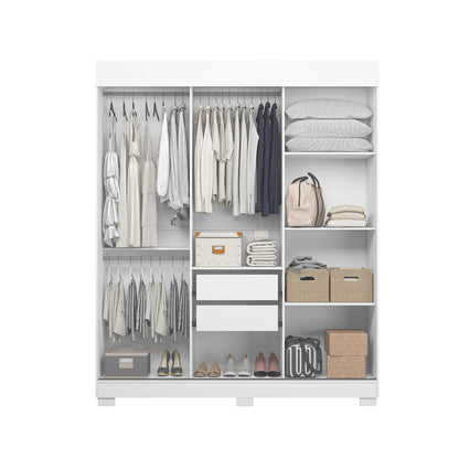 Closet 3 Puertas Estiletto Blanco Roble Flex