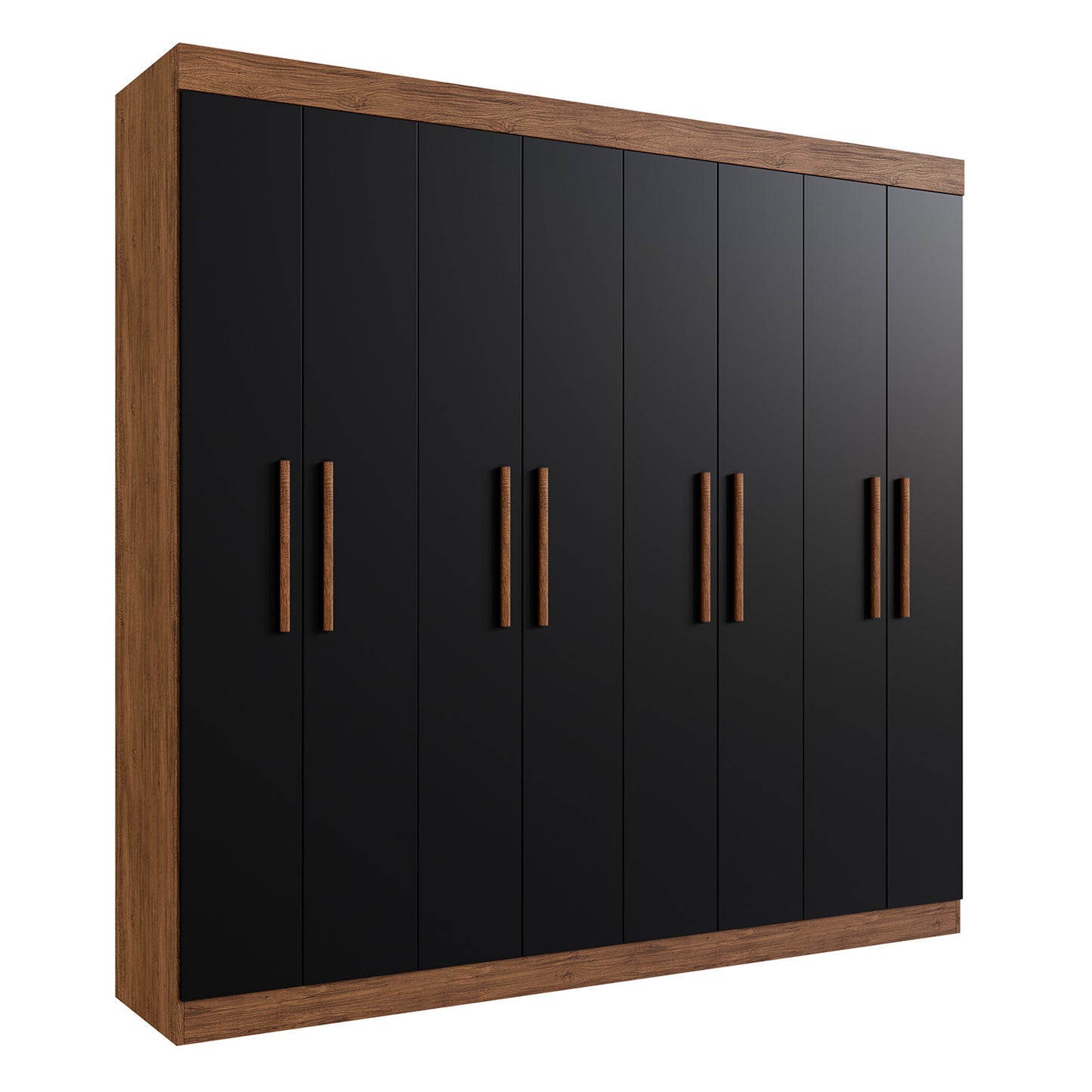 Clóset 8 Puertas Hoga SP Berlín Castaño Negro