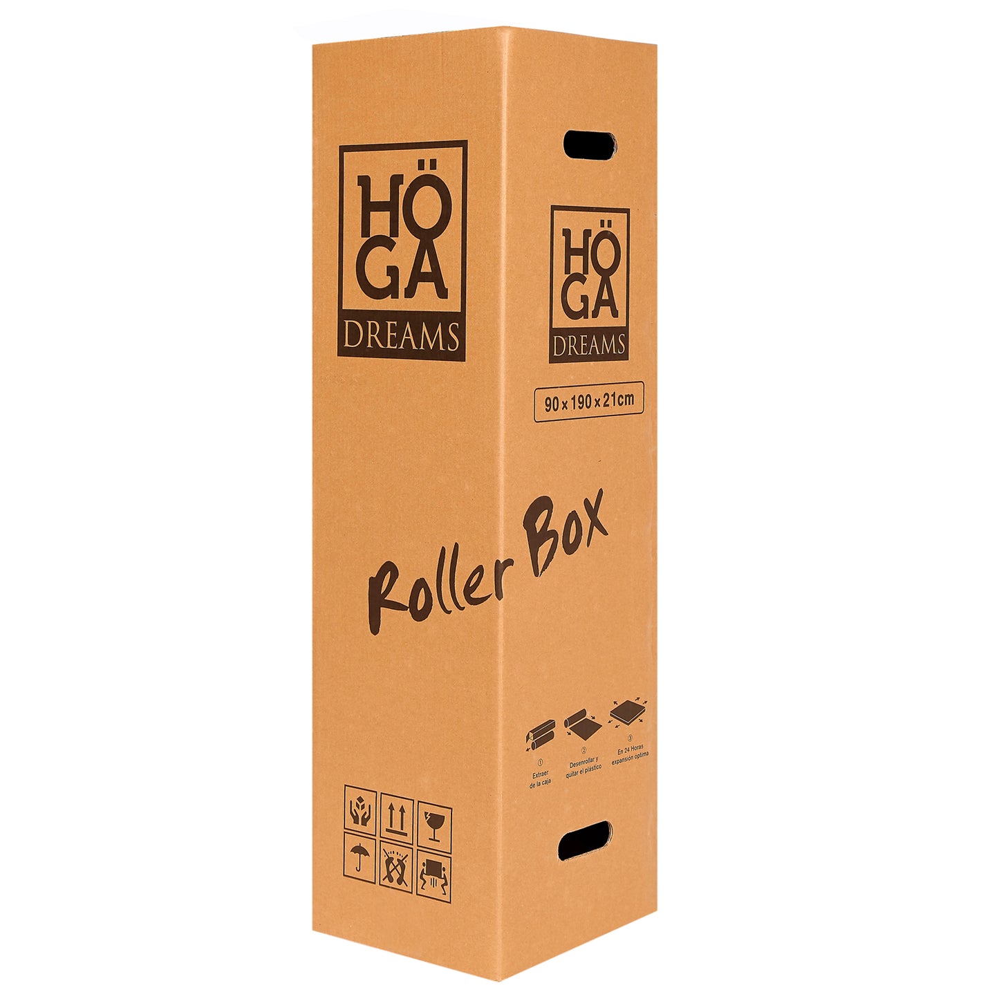 Colchón Roller Box Resorte Bonnell 1 Plaza 90x190x21 cm