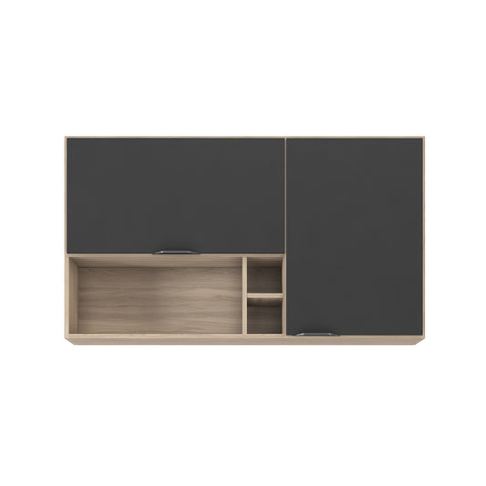 Mueble de Cocina Aéreo 2 Puertas Hoga Firenze Avena Grafito