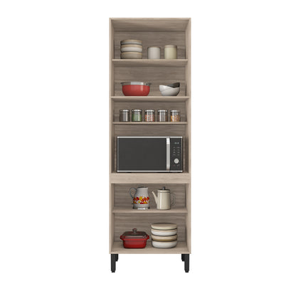 Mueble de Cocina Estante Organizador 4 Puertas Hoga Firenze Avena Grafito