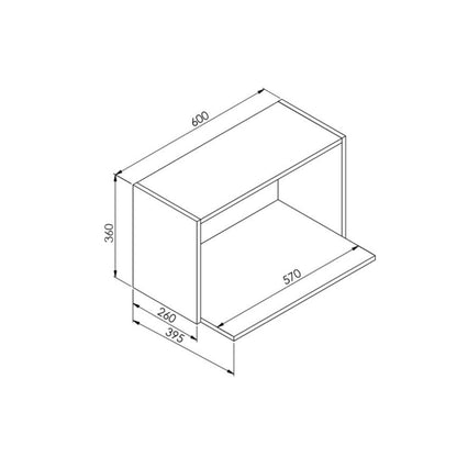 Mueble de Cocina para Microondas Bahamas Blanco